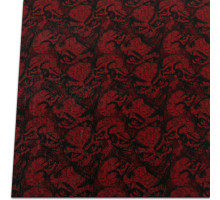   Kydex Cracked Skull Blood Red 2x300x150 mm